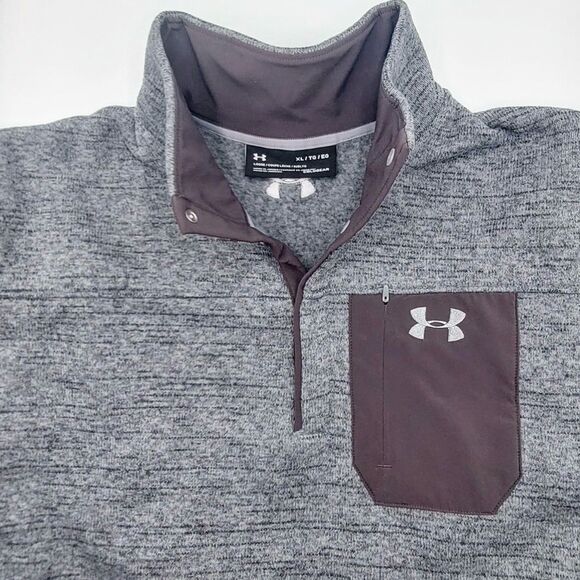 Under armour Other - Under Armour Men's XL Specialist 2.0 Henley Fleece Sweatshirt Pullover Coldgear